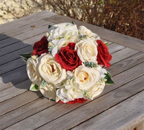 Red White And Blue Wedding Bouquet Made With By Hollysflowershoppe