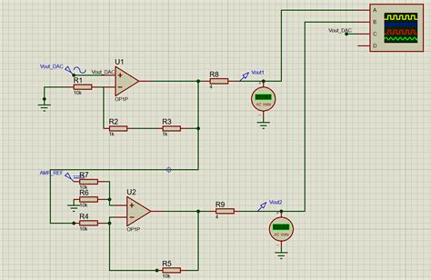 Operational Amplifier Simulation Of Op Amps In Proteus Electrical