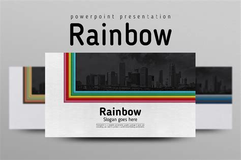 Rainbow Powerpoint Templates Creative Market