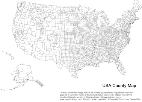 Us Printable County Maps Royalty Free Map World Map Outline County Map