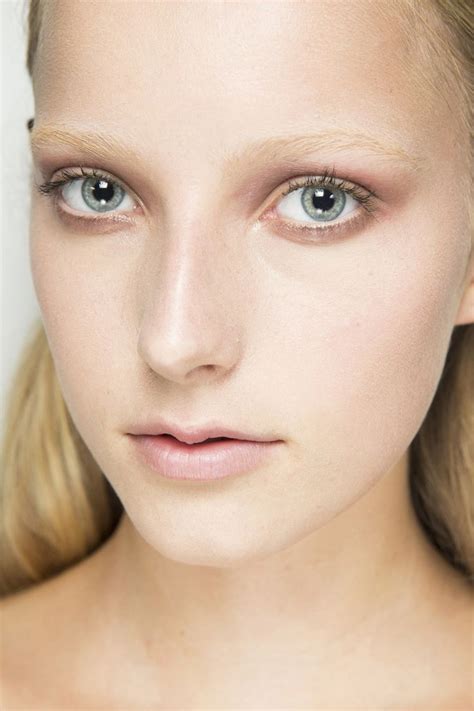 Blonde Eyebrows Givenchy Spring 2016 Ready To Wear Blonde