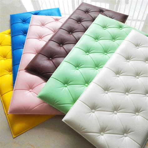 yazi 18mm Thick Self adhesive 3D Wall Panels DIY PE Foam Protective