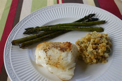 The Clean Epicurean White Truffle Oil Grilled Sea Bass With Grilled Marinated Asparagus And