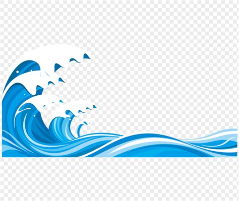 Cartoon Waves Png Image And Psd File Free Download Lovepik 400865412