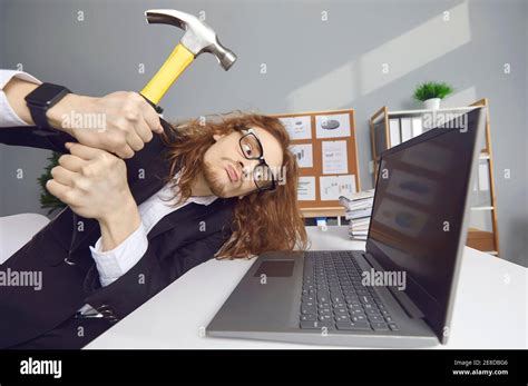 Smashing Computer Hi Res Stock Photography And Images Alamy