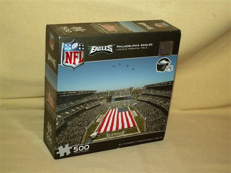 Nfl philadelphia eagles 1000 piece panoramic puzzle 39x13 (master pieces). PHILADELPHIA EAGLES PUZZLE 500 PC NEW 2009 AMERICAN FLAG ...