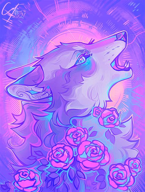 Neon Wolf By Ever Cw On Deviantart