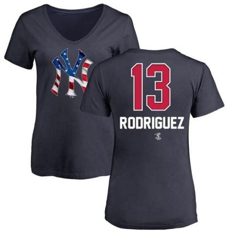 Alex Rodriguez New York Yankees Womens Navy Name And Number Banner