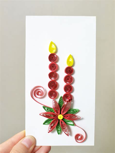 Printable graphic and easy instruction for making cards. How to Make New Year Paper Quilling Greeting Cards- Pandahall.com