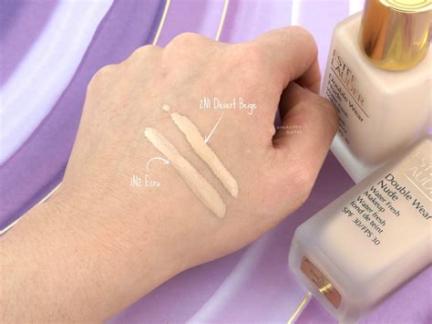 Estee Lauder Double Wear Nude Water Fresh Makeup Review And Swatches The Happy Sloths Beauty