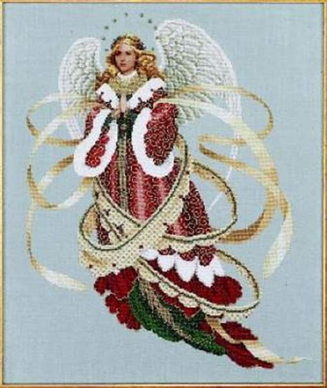 The stitched area is 11 1/4 x 20 (28.6 x 50.8 cm) when stitched 2 over 2 on 32 count fabric with a stitch count of 180 x 319. Angel of Christmas by Lavender and Lace - Cross Stitch ...
