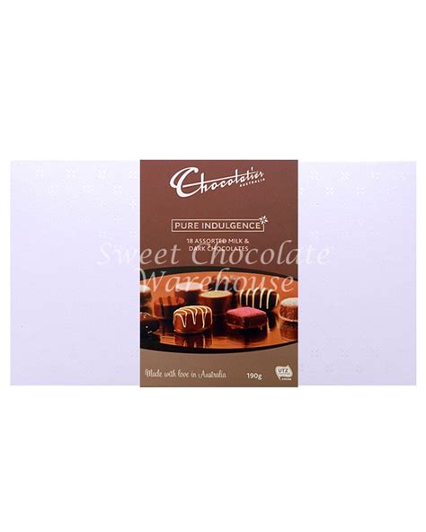 Chocolatier Pure Indulgence Assorted Milk And Dark Chocolates 190g