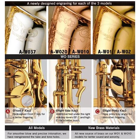 Yanagisawa Wo Series Professional Eb Alto Saxophone Sterling Silver