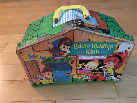 Vintage 1960s Mattel Liddle Kiddles Klub Doll House Case With Yellow