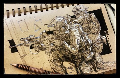 Artstation Operators Gonna Operate Marc Lee Military Drawings