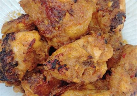 #ayambacem #ayambakar bahan ayam bawang merah bawang putih kemiri lengkuas jahe daun salam daun jeruk. Ayam Bacem Bakar Teflon / Resep Ayam Bacem Bakar Teflon ...