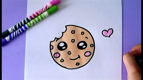 Desenhos Faceis De Fazer Como Desenhar Cookie Fofo Desenhos Fáceis