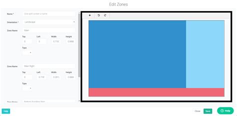 How To Create Split Screens Screen Zones Layout Optisigns