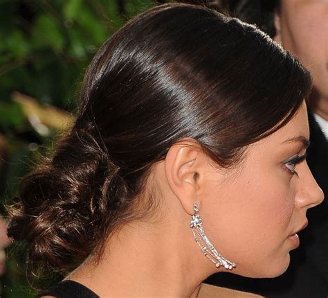 Mila Kunis Bobby Pinned Updo Bobby Pins Ear Cuff Her Hair