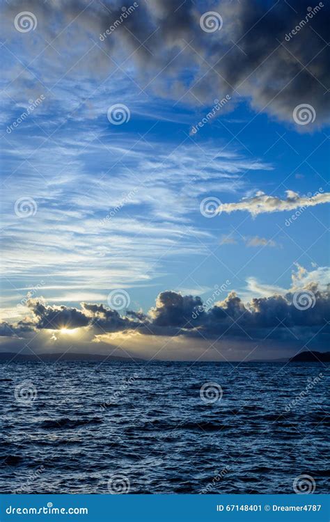 Cloudy Sky Over Adriatic Sea Croatia Stock Image Image Of Gray