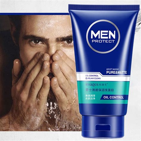 Men hyaluronic acid moisturizing facial cleanser 100g face  