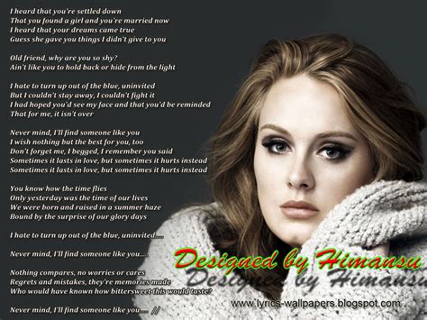 Adele Lyrics Keywords Here
