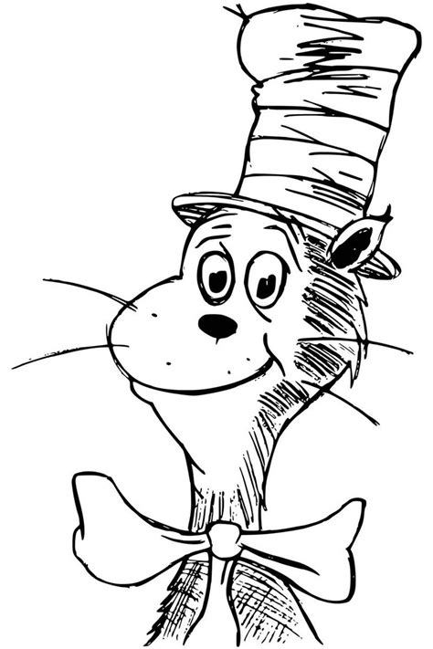 The bottom line on cats. cat in the hat coloring pages getcoloringpages in 2020 ...