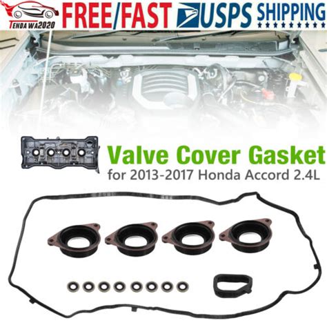 Valve Cover Gasket Set For 2013 2017 Honda Accord 24l 12030 5a2 A01