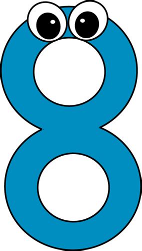 It is twice 4 or four times 2. Cartoon Number Eight Clip Art - Cartoon Number Eight Image