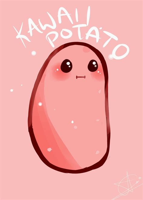 Kawaii Potato Kawaii Creatività Adesivi