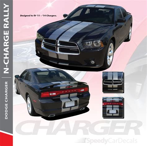N Charge Rally 2011 2014 Dodge Charger 10 Racing Stripes Vinyl