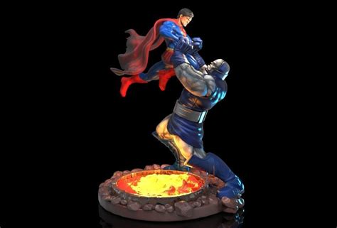 Superman Vs Darkseid 3d Model 3d Printable Cgtrader