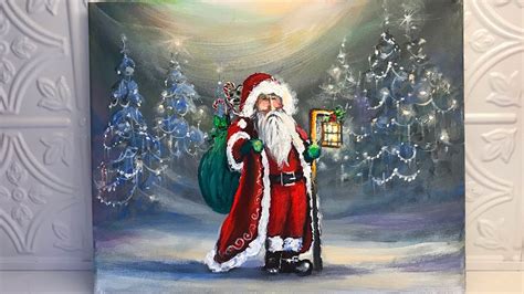 Santa Claus Acrylic Painting