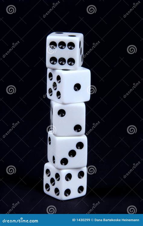 Stacked Dice Stock Image Image Of Business Risk Boss 1430299
