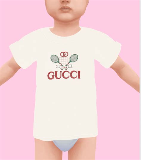 Gucci Tee Sims 4 Cc Kids Clothing Gucci Baby Sims 4 Toddler Sims 4