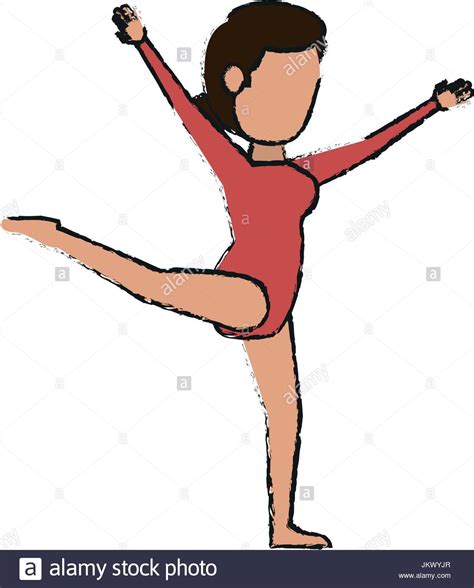 gymnast vector illustration stock vector image and art alamy