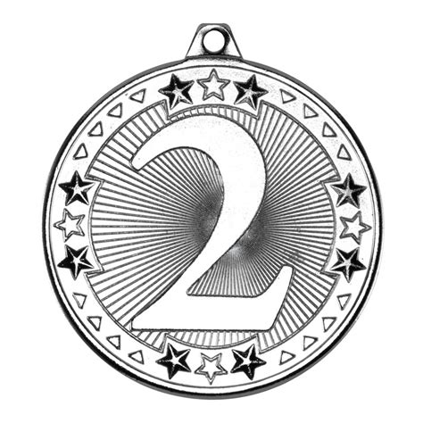 50mm Silver 2nd Place Medal M84 Awards Trophies Supplier