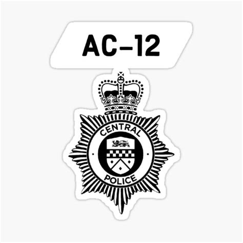 Ac 12 Bbc Line Of Duty Sticker For Sale By Hypocratees Redbubble
