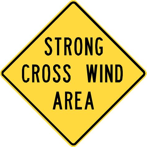 Dangerous Crosswinds Sign In British Columbia Clipart Free Download