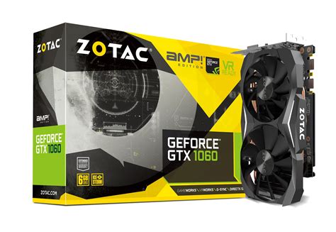 The geforce gtx 1060 is currently sought as one of the best 1080p graphics cards. ZOTAC GeForce GTX 1060 AMP Edition 6GB GDDR5X | ZOTAC