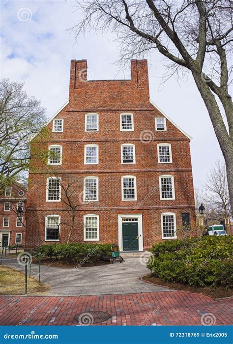 Massachusetts Hall In Harvard Yard Of Harvard University In Cambridge