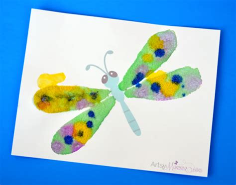 Process Art The Magic Of Salt Painting Butterfly And Dragonfly Art