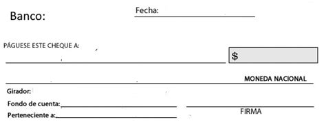 Plantilla De Cheque En Blanco En Español Krysten