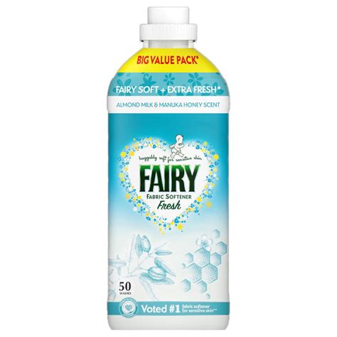 Fairy Fabric Softener Fresh Almond Milk And Manuka Honey 50 Wash 165l