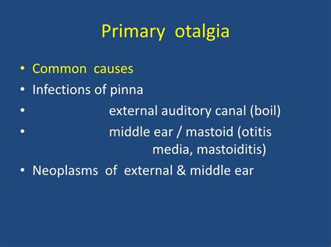Ppt Earache And Referred Otalgia Powerpoint Presentation Free Download