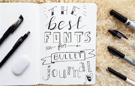 Great Bullet Journal Fonts To Try On Your Bujo Today