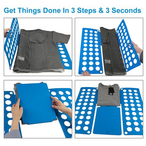 Clothes Folder Fast Fold Flip T Shirt Folding Board Laundry Organizer