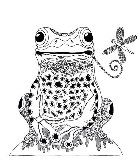 Image Result For Zentangle Frog Dieren Kleurplaten Kleuren Kleurplaten