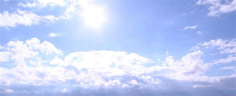 Bright Sunny Day With Blue Sky With White Clouds 2224133 Stock Photo At