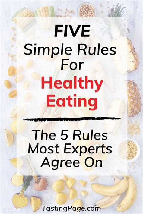 5 Simple Rules For Healthy Eating — Tasting Page Healthy Eating Healthy Healthy Living